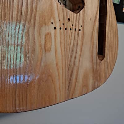 Unbranded Tele style body, Tung oil finish, Solid Ash, chambered body image 2