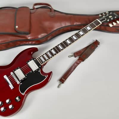 Tokai TSG-60 (SG-60)1985 Cherry Red MIJ Vintage SG Standard Style All Original ’57 PAF Pickups image 2