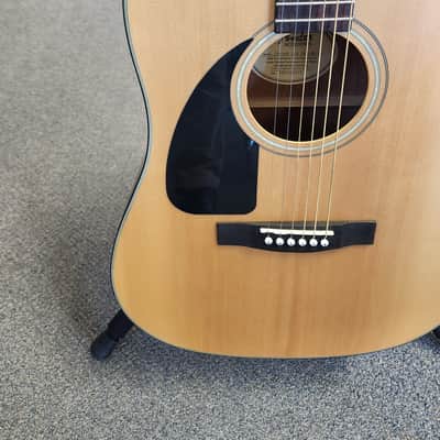 Used Fender CD-100 L/H Left-Handed Acoustic Guitar - Natural w/ Hard Case image 4