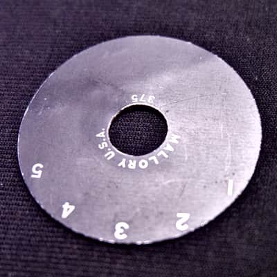 Gibson Mallory Switch Control Plate Model 375 5 Position Vintage Black image 2