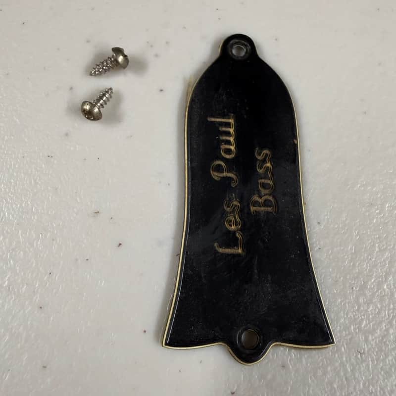 Gibson Les Paul Bass Truss Rod Cover with Screws 1969 (M-527) image 1