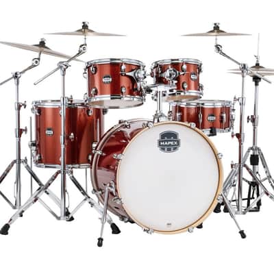 Mapex Mars Birch series 5-piece Rock Shell Pack - Orange Sparkle (MA529SFOR) image 2