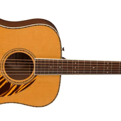 Fender Paramount PD-220E Dreadnought Acoustic Guitar, with 2-Year Warranty, Natural, with Case image 3