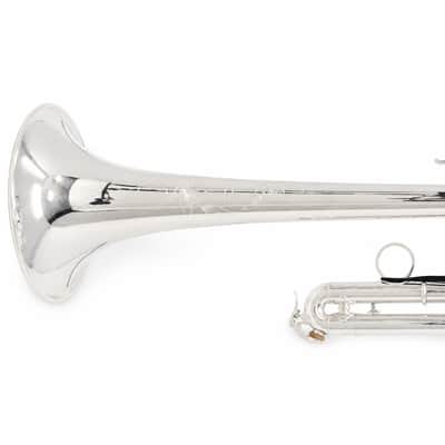 S.E. Shires Q15S Professional Eb/D Trumpet in Silver Plate SN Q8431 image 17