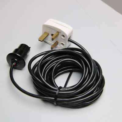 Vintage Bulgin 3-Pin "Pignose" Power Lead - UK Mains Cable for Marshall Plexi JTM45, Vox AC30, Quad 33/303, Hiwatt, Orange, Leak Stereo 20 - Original 3-Way Round Socket Cord image 4