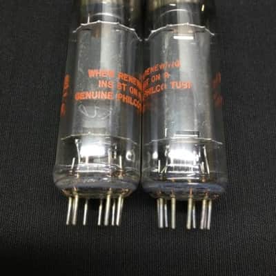 MATCHED PAIR PHILCO 6CM6 Black Plate (6973 Sub **) Jukebox VACUUM TUBES 10.8505 image 3
