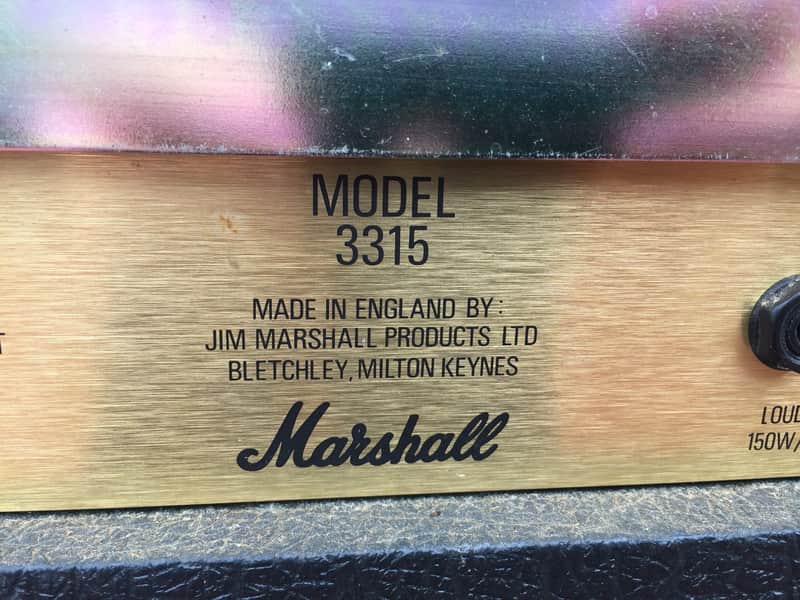 Marshall 3315 150 watt amp head 1988 rare | Reverb Marshall 3315 150 watt amp head 1988 rare | Reverb