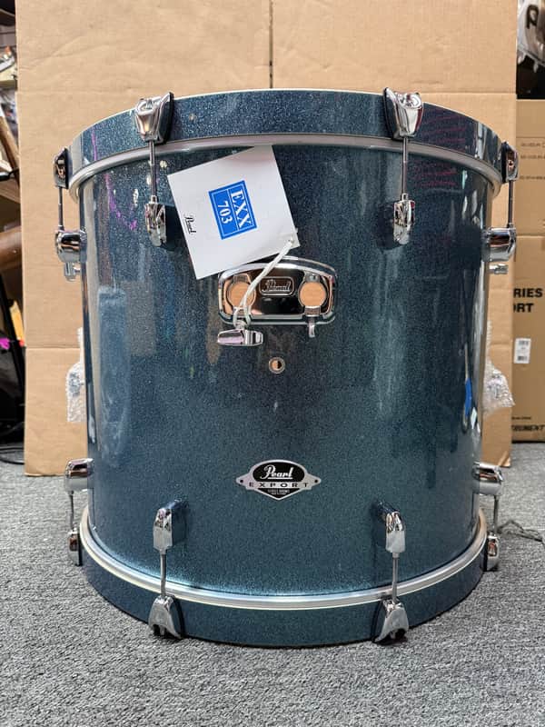 Pearl Export 22" x 18" Bass Drum #703 High Voltage Blue Sparkle - Brand New image 1