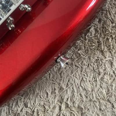 Red SX 4 String Precision Bass Style, Basswood Body with Maple Neck, Rosewood Fingerboard image 19