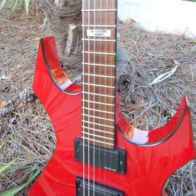 B.C. Rich Warlock Hate 7 Blood Red Mick Thomson Slipknot image 5