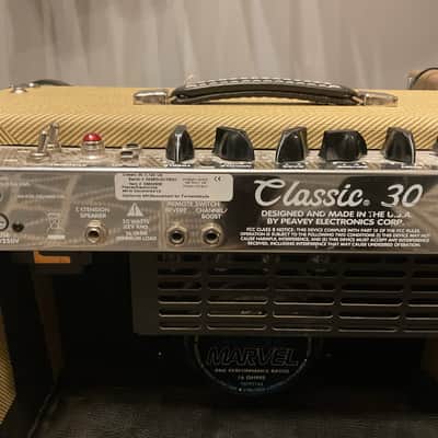 Peavey Classic 30 II 2-Channel 30-Watt 1x12" Guitar Combo Tweed image 4