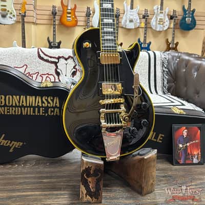 Epiphone Joe Bonamassa 1959 Les Paul Custom with Bigsby Antique Ebony 9.95 lbs image 6