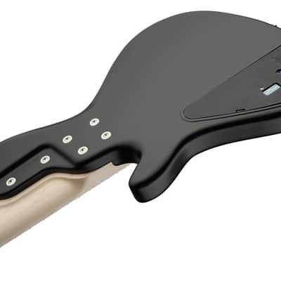 Sadowsky MetroLine 24-Fret Singlecut Soapbar Bass 5 String, Swamp Ash Body, Solid Black Satin image 6