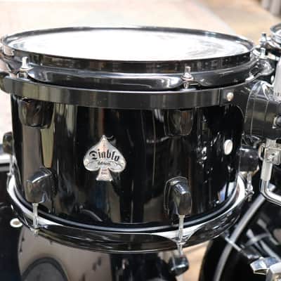 DDrum 7pc Diablo Double Bass Drum Shell Pack Black w/Black Hardware image 4