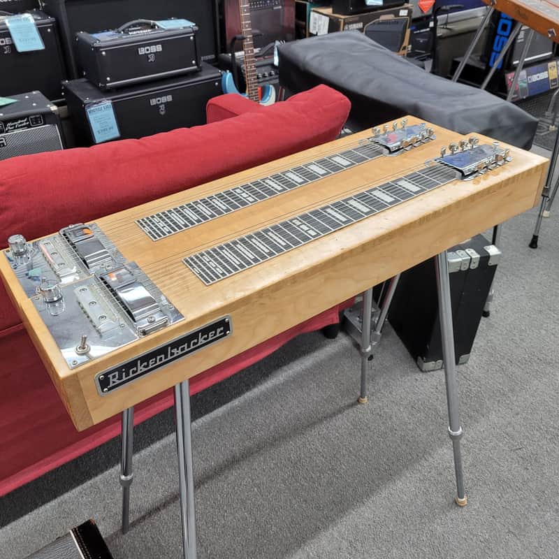 Rickenbacker Twin Neck 8/8 Console Steel Guitar with Case - Natural image 1