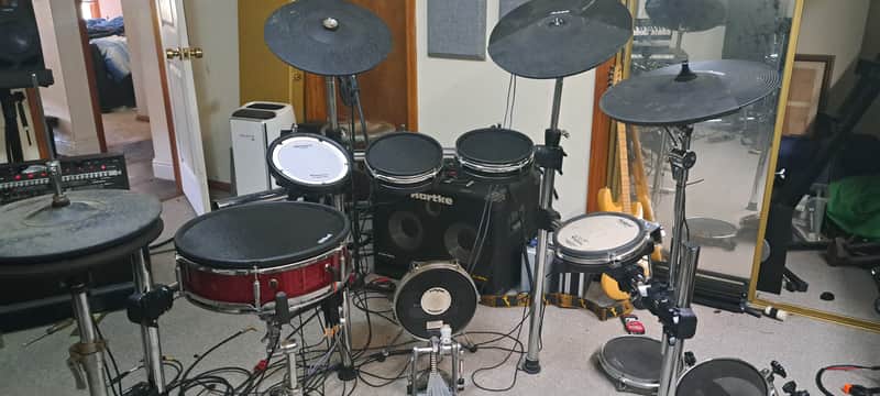 Alesis Strike Pro Kit Electronic Drum Set 2010s - Red Sparkle image 1