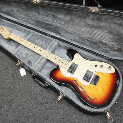 Fender Thinline Deluxe 2004 MIM - Sunburst with Hard case and Setup image 8