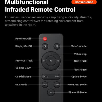Fosi Audio ZD3 Balanced DAC | ES9039Q2M Preamplifier, Bluetooth & HDMI ARC image 22