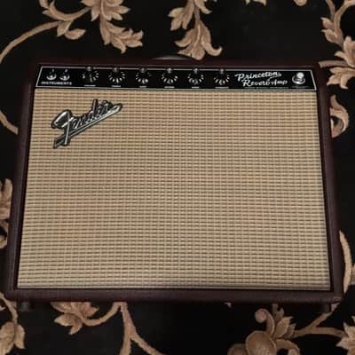 Fender '65 Princeton Reverb Reissue "Bordeaux Reserve" FSR Limited Edition 12-Watt 1x12" Guitar Combo 2010s - Wine Red / Wheat image 12