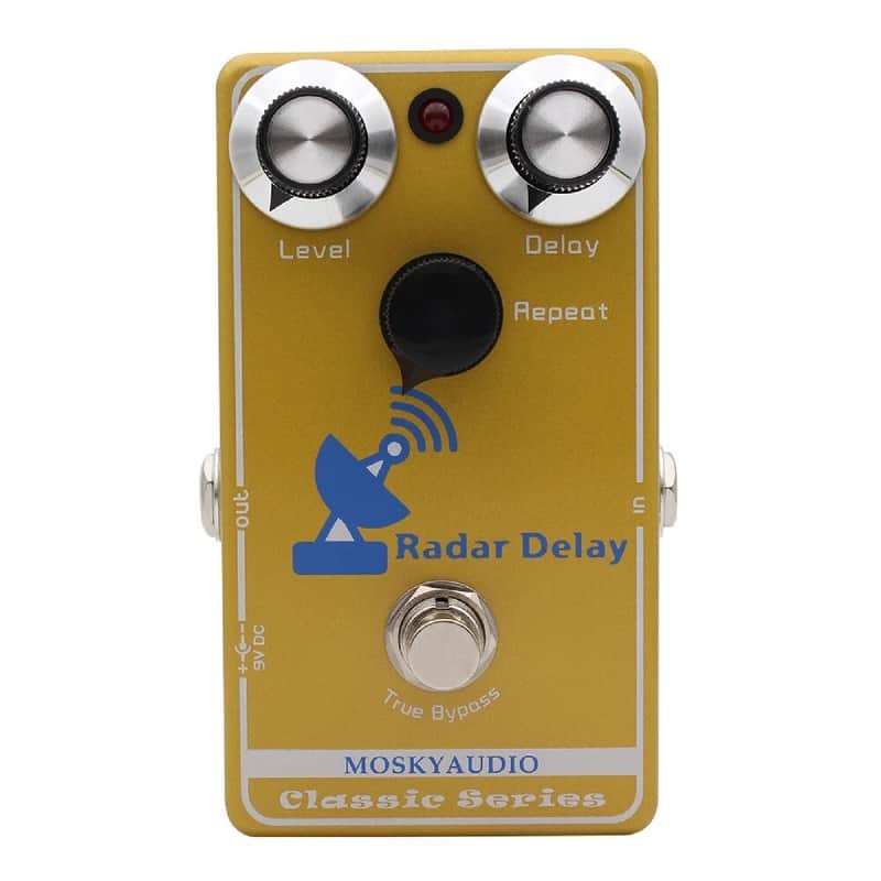 Mosky Radar Delay Hand-wired Analog Guitar Effects Pedal Based on MAD Deep Blue image 1