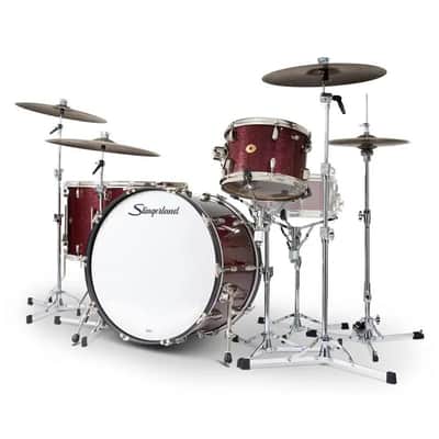 Slingerland Radio King 4pc Drum Set 24/13/16/18 Maroon Glass image 2