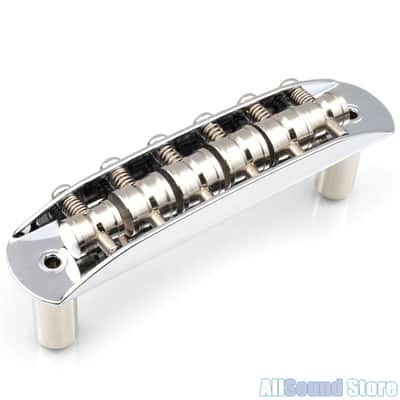 Steel Mustang® Bridge w/ Large Saddles fits Fender Jaguar® Jazzmaster® Squier Bass VI - CHROME image 2