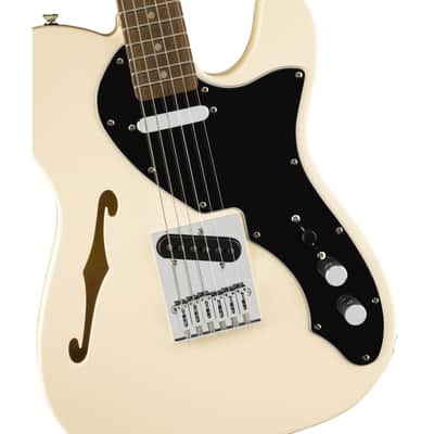 Squier Affinity Telecaster Thinline OWT Olympic White - Electric Guitar image 2