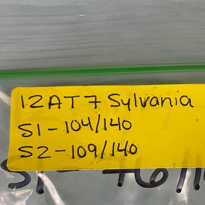 1950s Sylvania 12AT7 Vintage Made In USA Preamp Tube! T60 image 6
