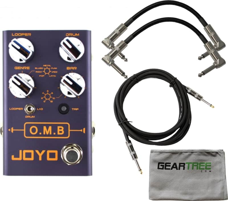 Joyo R Series R-06 OMB Looper Pedal with Drum Machine Function w/ Cloth and 3 Cables image 1