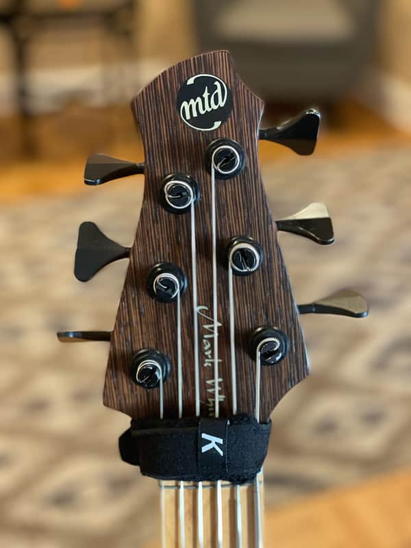 Lefty MTD  635 Mark White Signature 6 String Bass Guitar image 1