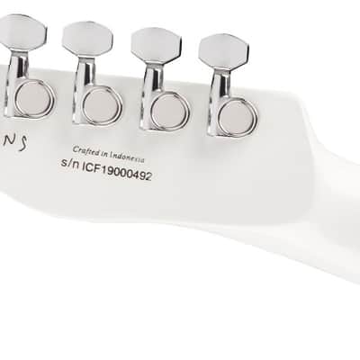 Fender Jim Adkins JA-90 Telecaster Thinline Electric Guitar. Laurel FB, White image 14
