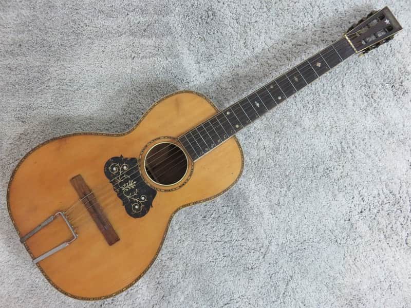 Vintage 1920s Regal Vega Parlor Acoustic Guitar Ditson Lakeside Washburn Rare image 1