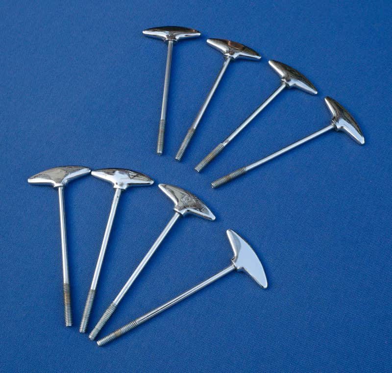Sonor Teardrop Champion T-rods Tension Rods Bass Drum Lot of 8 Vintage image 1