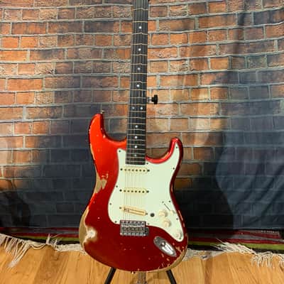 Fender Stratocaster Custom Shop Relic Body 1969 Candy Apple Red True Temperament Neck image 1