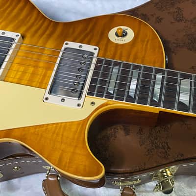 NEW ! Gibson Custom Shop 1959 Les Paul - Golden Poppy Burst - Authorized Dealer - Hand Picked Curly Maple Flame Top - VOS - 8.6 lbs - G07179 image 2