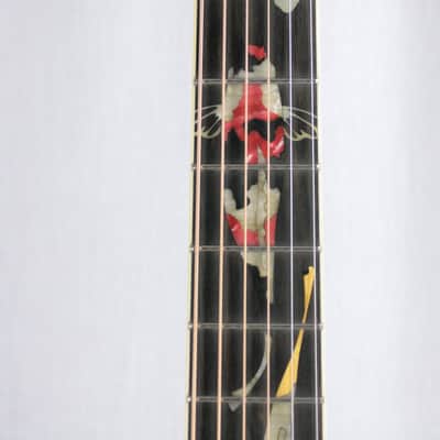 MINT 2000 Taylor GSLJ Living Jewels Aqua Blue Koi Fish Guitar! Bearclaw Quilted GS image 12