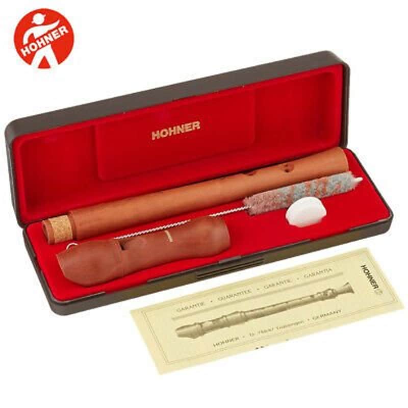 Hohner 2 Piece Pearwood Soprano Recorder Key Of C B9532 image 1
