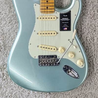 Mint Fender American Professional II Stratocaster In Mystic Surf Green with HS Case image 1