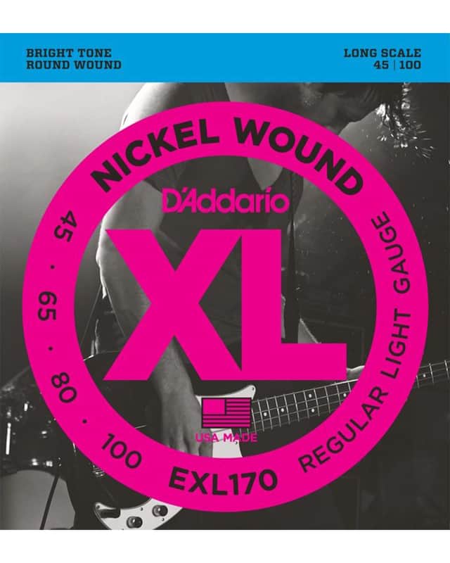 D'Addario EXL170 Regular Light Nickel Wound Long Scale Bass Strings - .045-.100 image 1