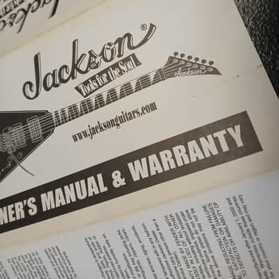 Jackson Jackson Owners Manual and Warrnaty Card! 2000s - White image 4