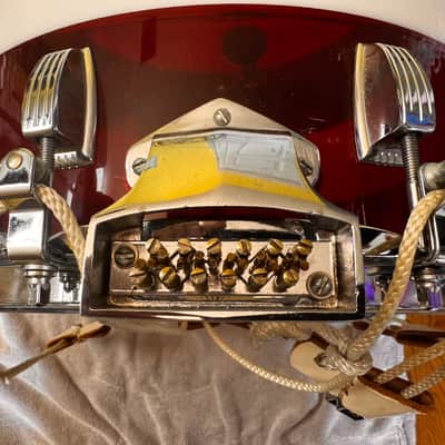 Ludwig Bicentennial Marching Snare 1976 - Acrylic-Red, White, and Blue image 6
