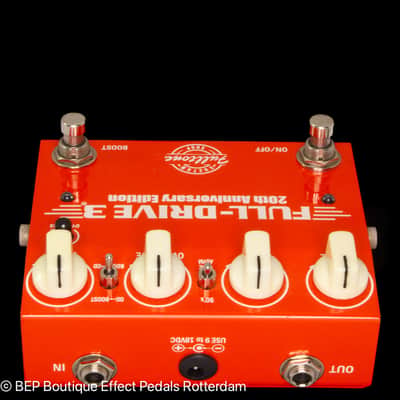 Fulltone Custom Shop FD-3 Full Drive 3 20th Anniversary Edition Dual Overdrive 2014 s/n 01177 USA image 7
