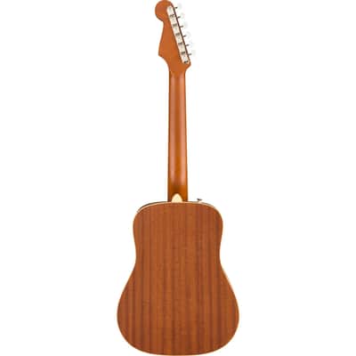 Fender Redondo Mini 1/2 Size Short-Scale Acoustic Guitar w/ Bag - Natural image 5