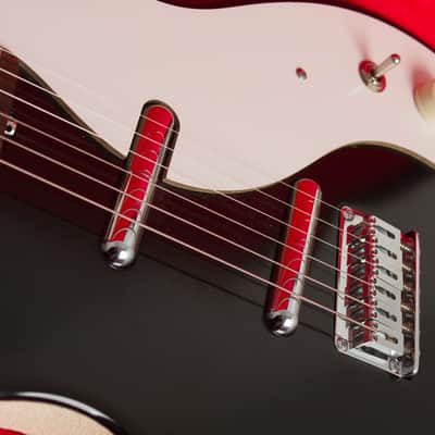 Jerry Jones Neptune Shorthorn Semi-Hollow Body Electric Guitar (2009), ser. #098631, original black hard shell case. image 14