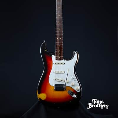 7.4LB, 1-Owner! 1963 Fender Stratocaster Sunburst image 1