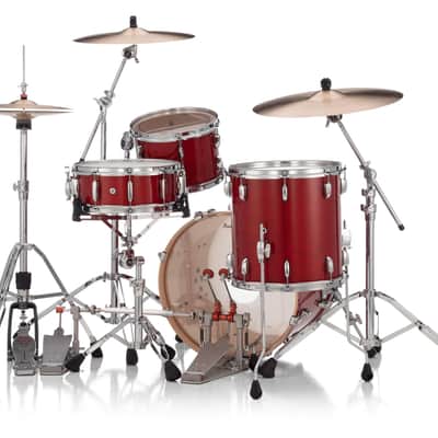 Pearl PMX Professional Series 3-Piece Drum Shell Pack (20x14, 14x14, 12x8) Sequoia Red image 3