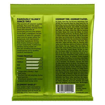 Regular Slinky Nickel Wound Electric Guitar Strings 10-46 Gauge Set - world standard special-tempered+tinned steel & ni-plated wrap on steel hex core image 2