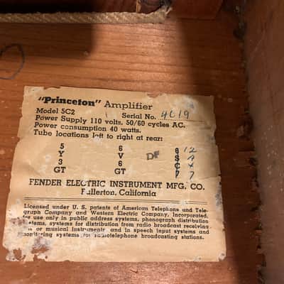 1950's  tweed Fender Princeton image 5