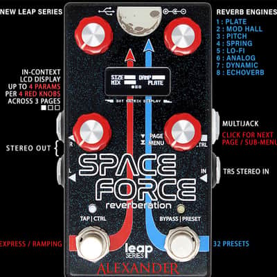 Alexander Space Force Reverberation Reverb Effect Pedal - New image 3