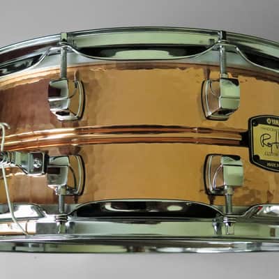 Yamaha SD655ARH Roy Haynes Signature 14x5.5" Hammered Copper Snare Drum image 11